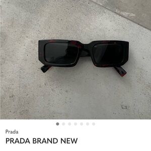 Prada Black and Brown Sunglasses